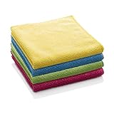 E-Cloth General Purpose Cleaning Cloth, Premium Microfiber Cleaning Cloth, Ideal for Kitchen, Countertops, Sinks, and Bathrooms 100 Wash Guarantee, Assorted Colors, 4 Pack