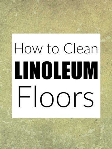 linoleum background with text box on how to clean flooring