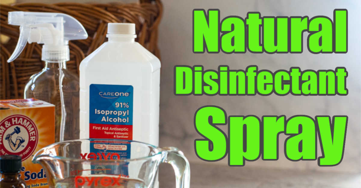 make your own DIY disinfectant spray with a few simple ingredients
