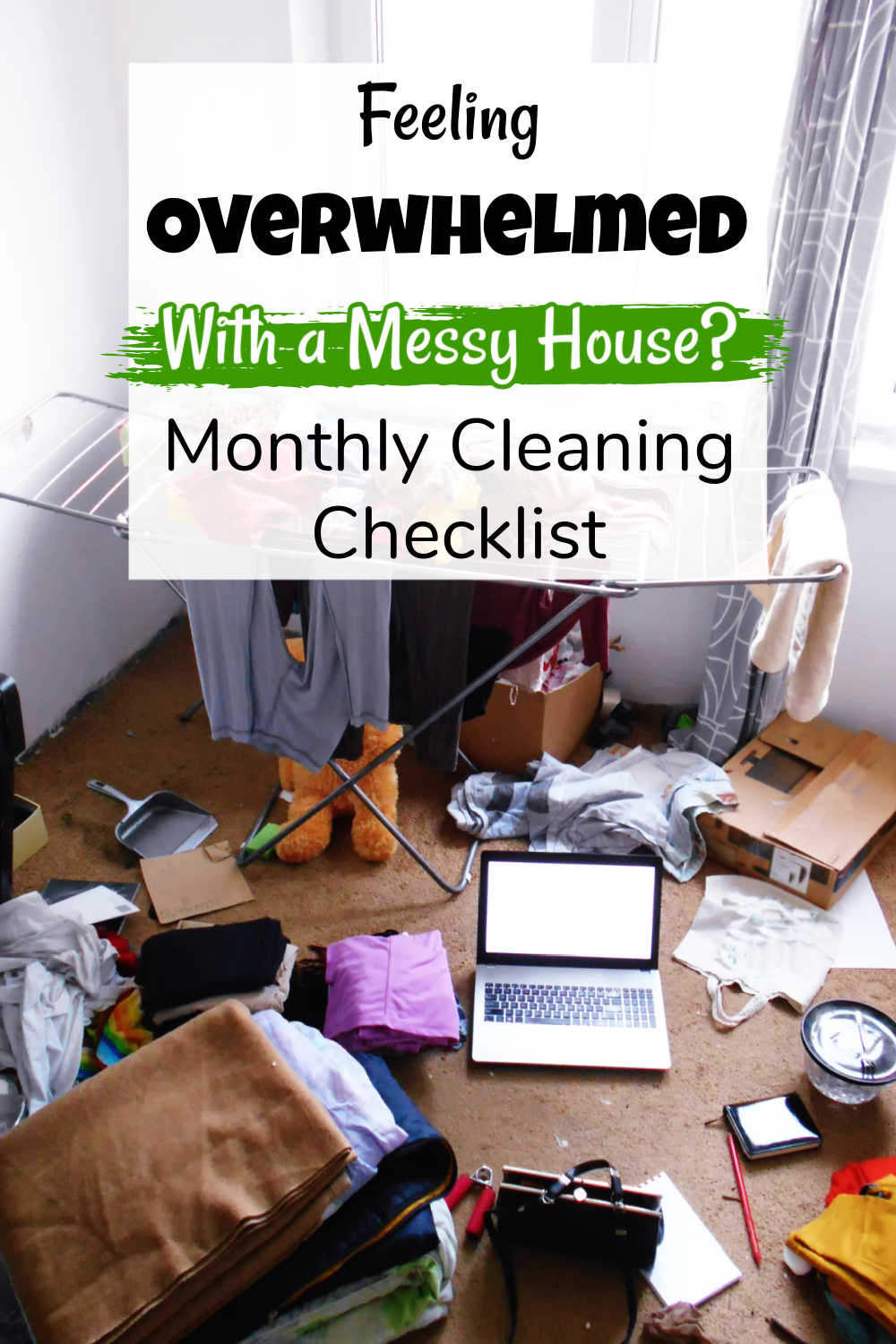 Free Monthly Cleaning Printable - Editable Checklist